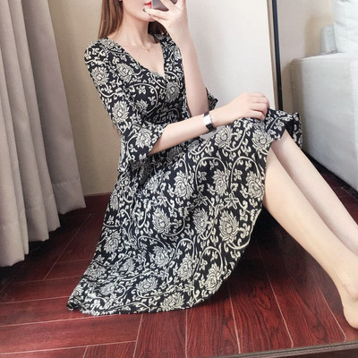 Női ruha virágmintás több színben