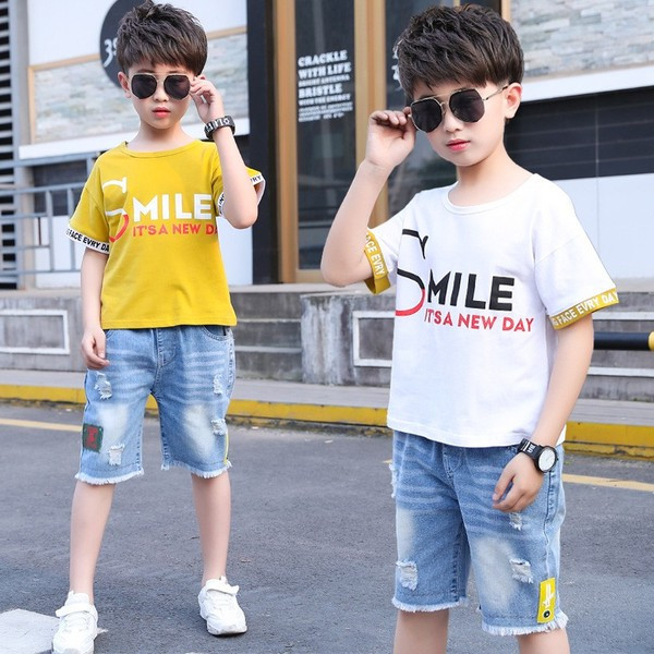 Παιδικό σετ για αγόρια - μπλουζάκι και τζην 