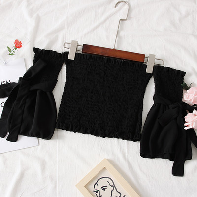 Modern női blúz csupasz váll négy színben