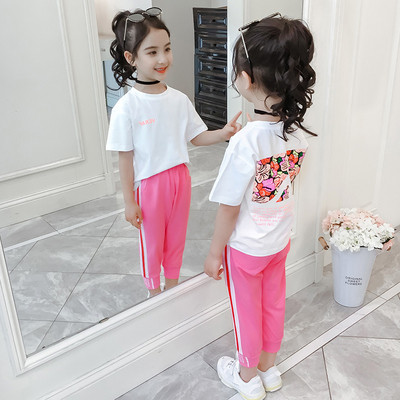 Set zilnic pentru copii pentru fete în roz și negru