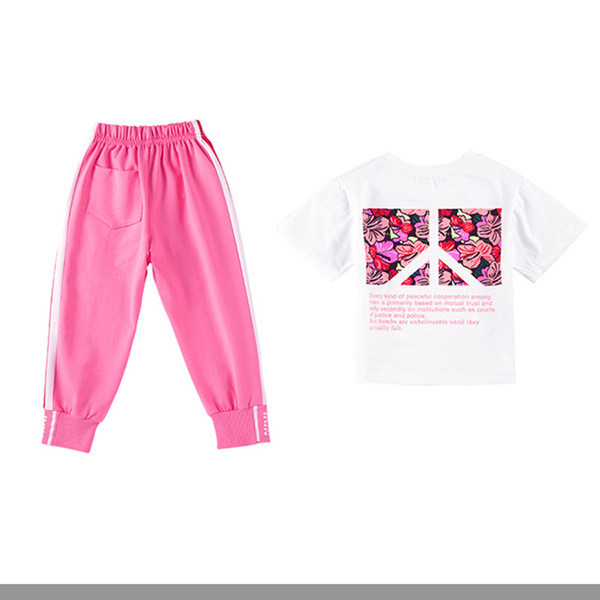 Set zilnic pentru copii pentru fete în roz și negru