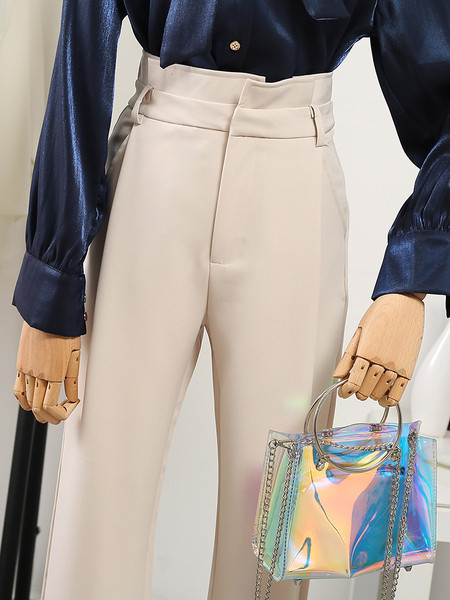 Stílusos női nadrág magas derékkal, három színben