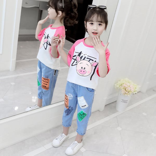 Napi gyerek nadrág és blúz garnitúra két színben