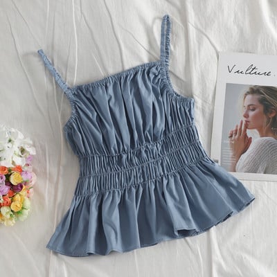 Stílusos női felső, vékony pántokkal, három színben