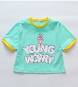 Alkalmi gyerek póló lányoknak két színben rátéttel