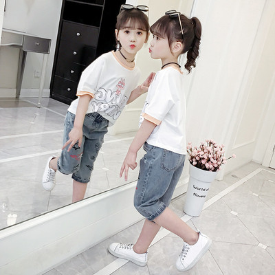 Alkalmi gyerek póló lányoknak két színben rátéttel