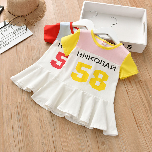 Alkalmi gyerekruha kék és rózsaszín színben