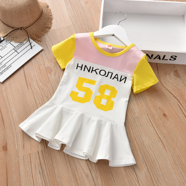 Alkalmi gyerekruha kék és rózsaszín színben