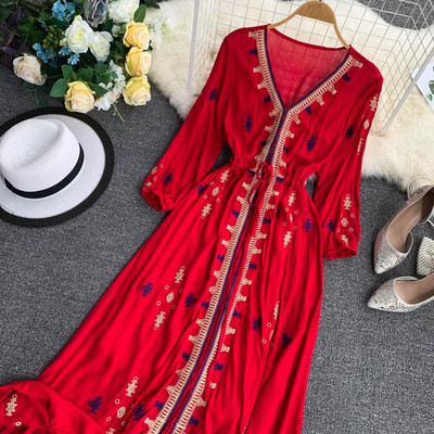 Rochie de plaja de dama cu imprimeu