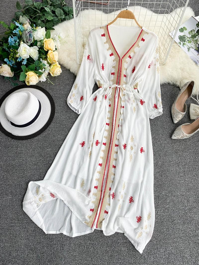 Rochie de plaja de dama cu imprimeu