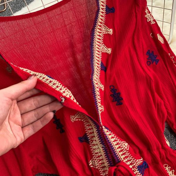 Rochie de plaja de dama cu imprimeu