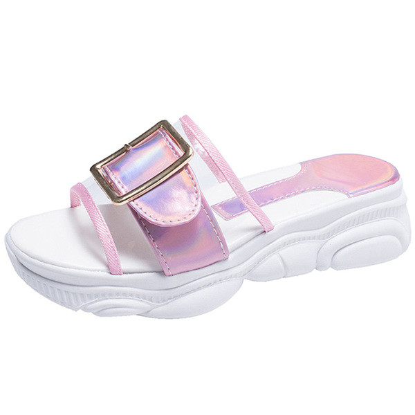 Fém csattal ellátott női papucs új modellje több színben