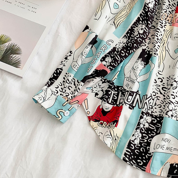 Modern női ing színes rátéttel