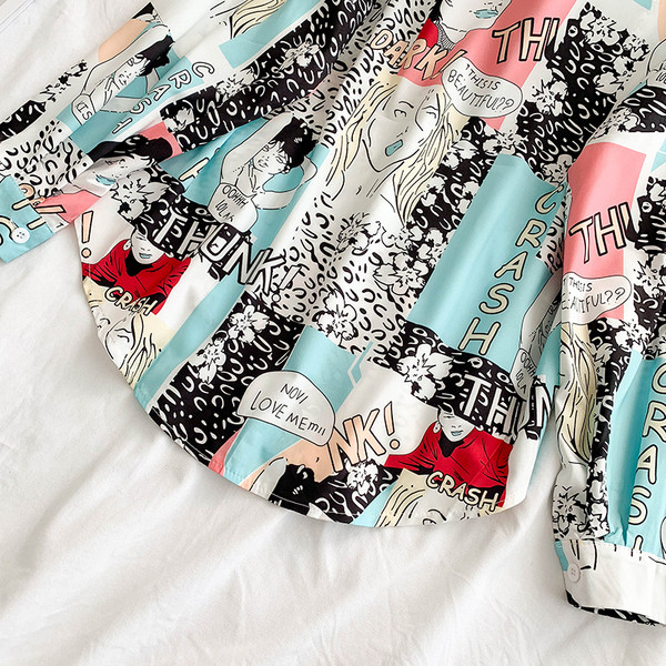 Modern női ing színes rátéttel