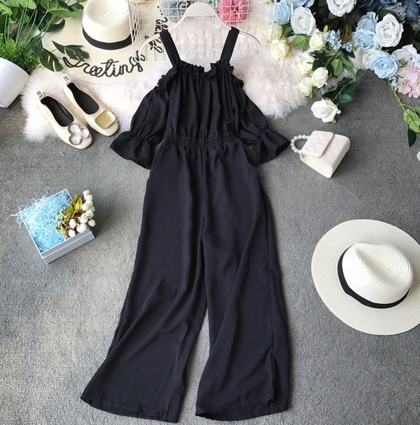 Salopetă casual de damă cu mâneci scurte în trei culori