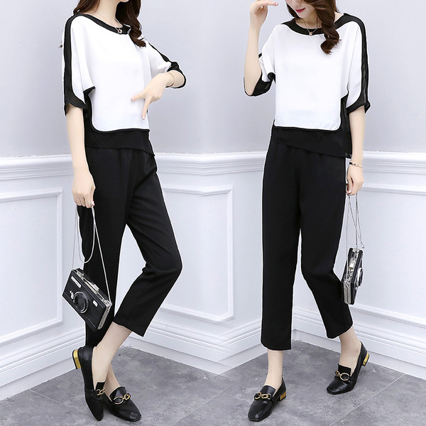 Női szett fehér és fekete színben