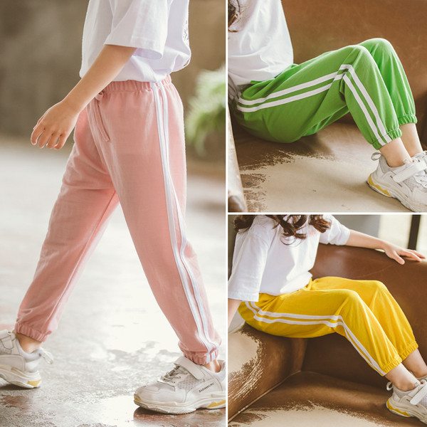 Pantaloni sport copii in trei culori pentru fete