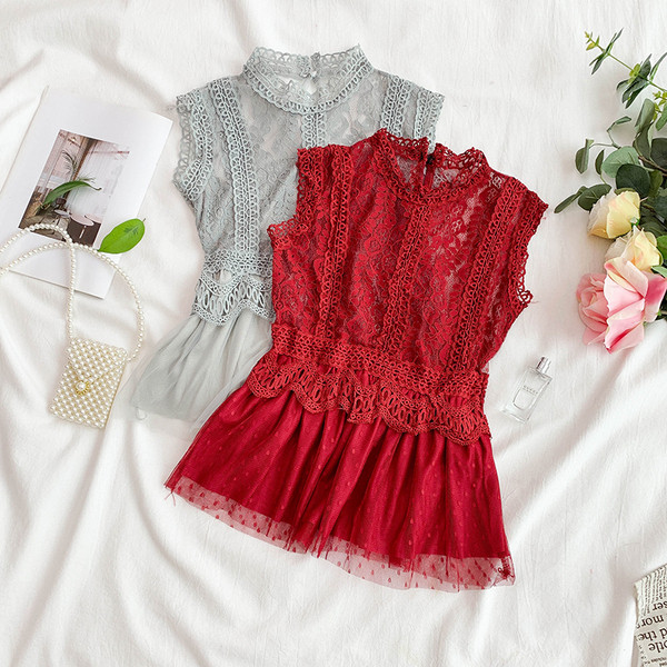 Maieu modern de dama din dantela in mai multe culori