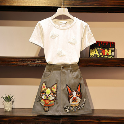 Napi női kétrészes szoknya + póló szett