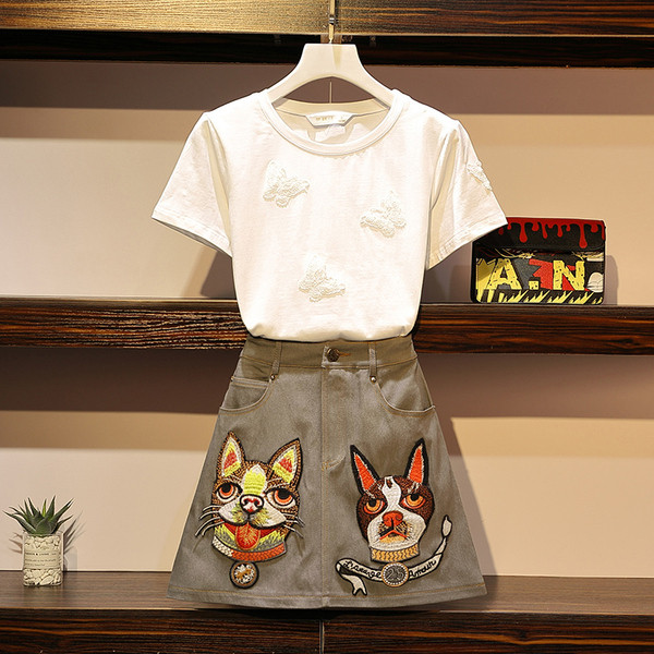 Napi női kétrészes szoknya + póló szett