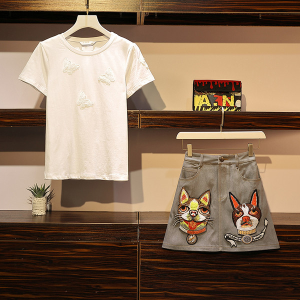 Napi női kétrészes szoknya + póló szett