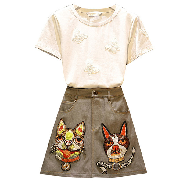 Napi női kétrészes szoknya + póló szett