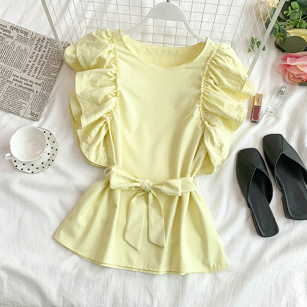 Női felső szalaggal, többféle színben