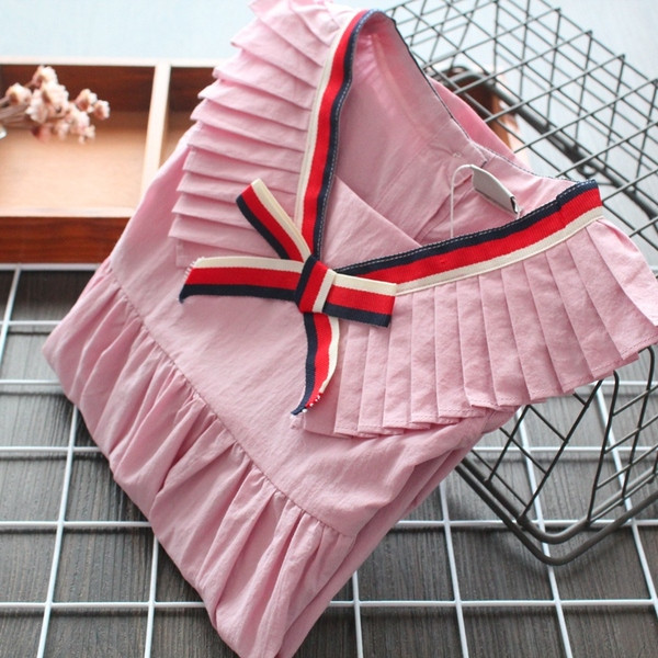 Kivágott gyerekruha lányoknak rózsaszínben