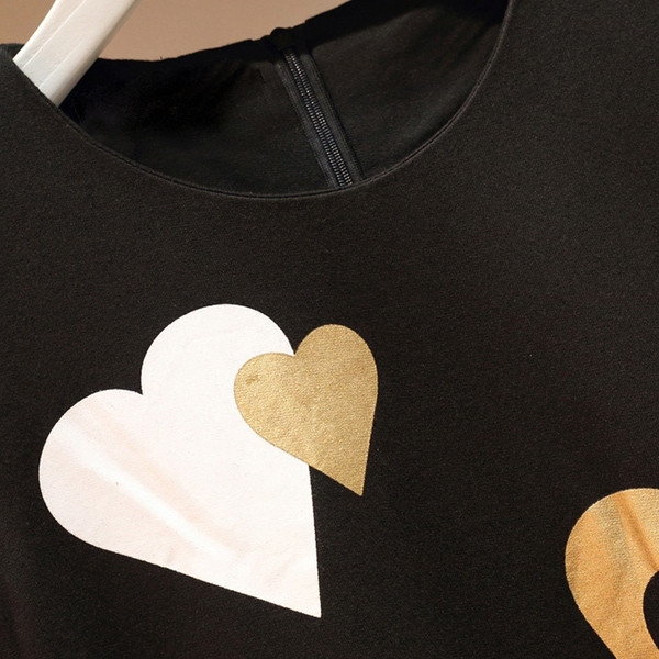 Alkalmi női ruha fekete rátéttel