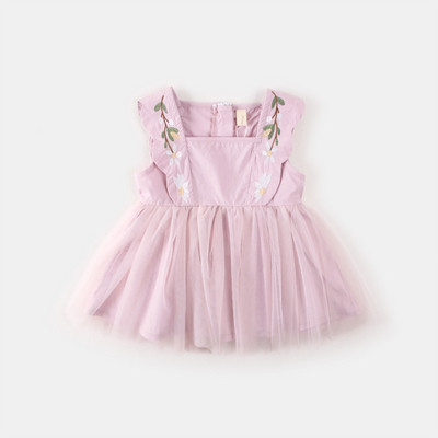 Стилна детска рокля за момичета в два цвята