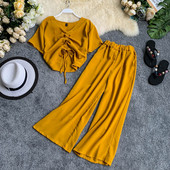 Modern női szett kétrészes nyakkendővel két színben