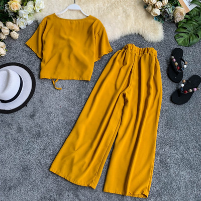 Modern női szett kétrészes nyakkendővel két színben