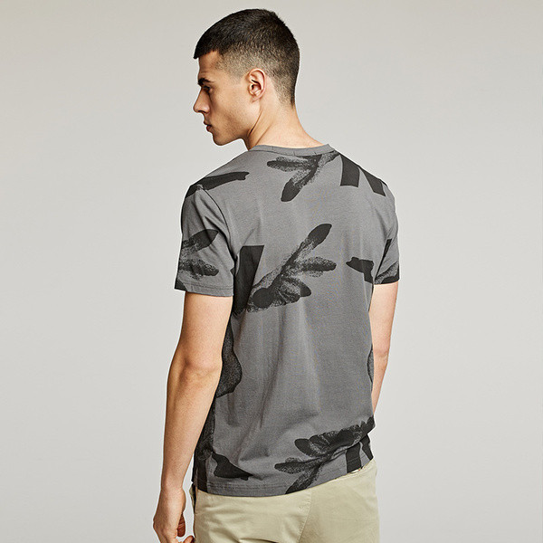 Alkalmi férfi rövid ujjú póló szürke színben