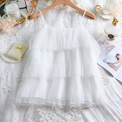 Maieu modern de damă cu bretele subțiri în trei culori