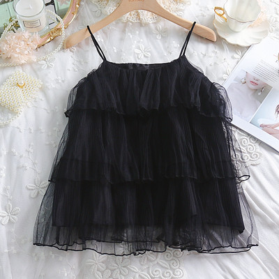 Maieu modern de damă cu bretele subțiri în trei culori