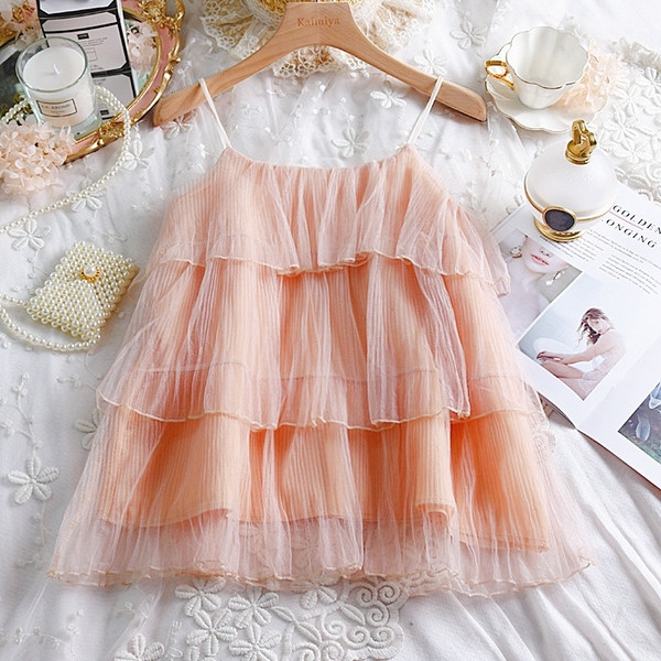 Maieu modern de damă cu bretele subțiri în trei culori