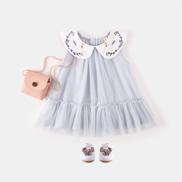 Modern gyerekruha lányoknak kék és rózsaszín színben