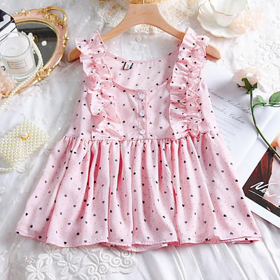 Modern női felső, négy színű pöttyök gombokkal