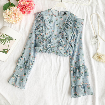 Stílusos női ing lótusz ujjakkal, több színben