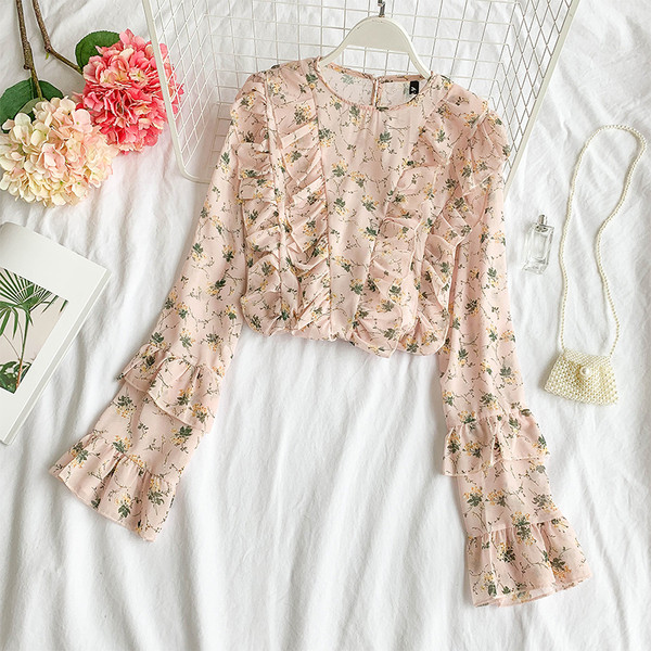 Stílusos női ing lótusz ujjakkal, több színben