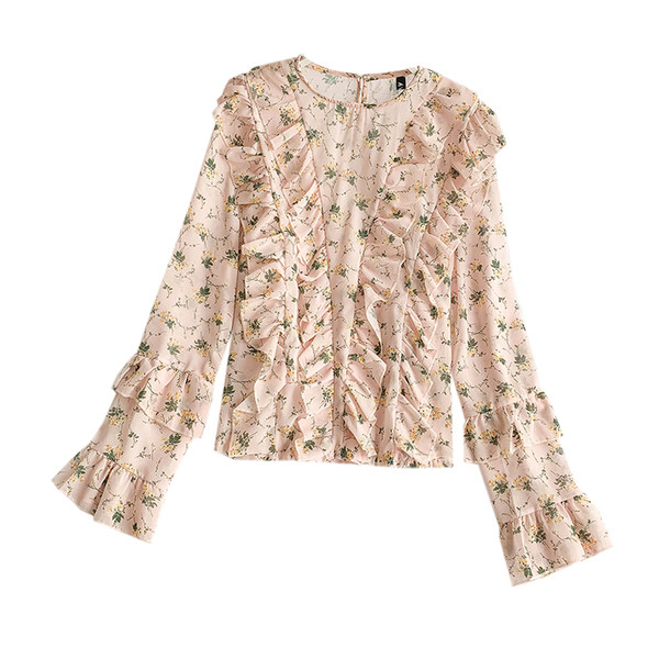 Stílusos női ing lótusz ujjakkal, több színben