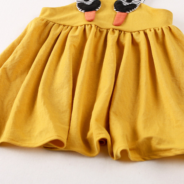 Sárga pántos babaruha lányoknak