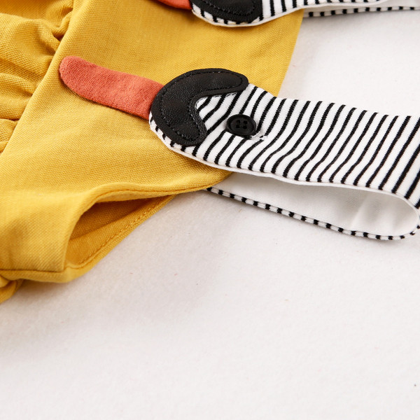 Sárga pántos babaruha lányoknak