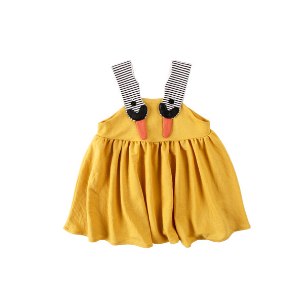 Sárga pántos babaruha lányoknak