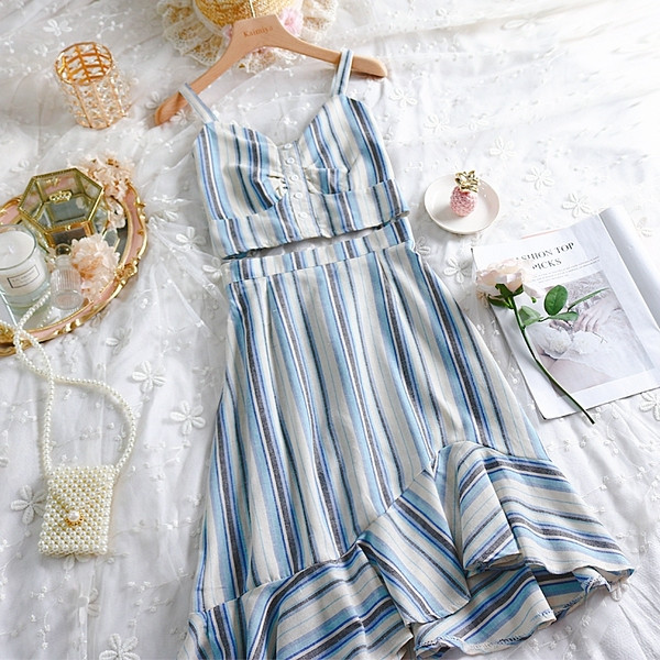 Modern női kétrészes szett, két színben