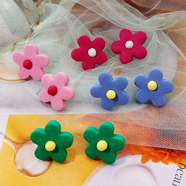 Női alkalmi fülbevaló hat színben