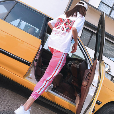 Női alkalmi nadrág és blúz szett