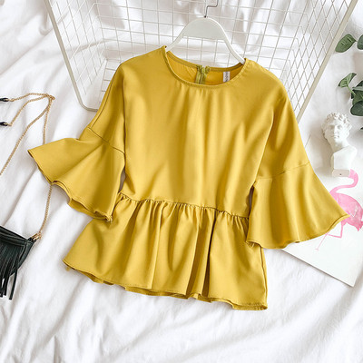 Női modern ing rövid lótusz ujjal, több színben