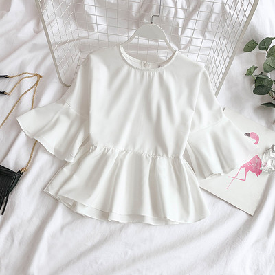 Női modern ing rövid lótusz ujjal, több színben