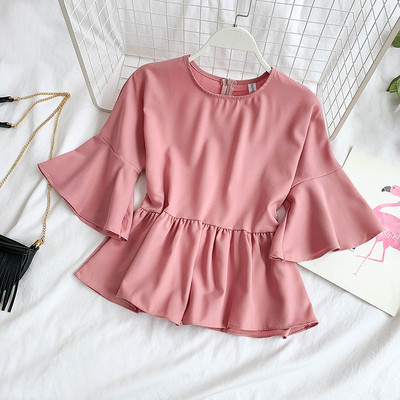 Női modern ing rövid lótusz ujjal, több színben